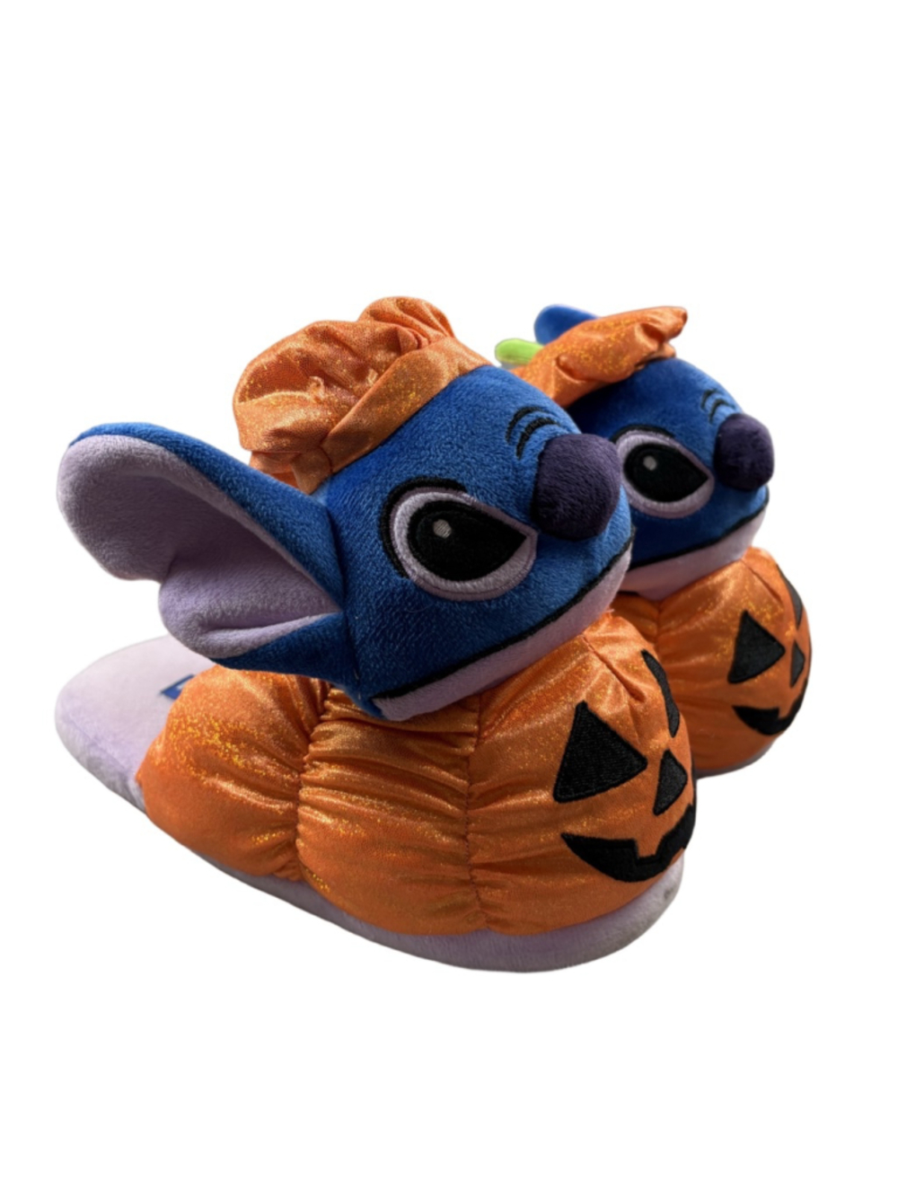 Women’s 11/12 Disney Stitch Halloween Pumpkin Plush Slippers